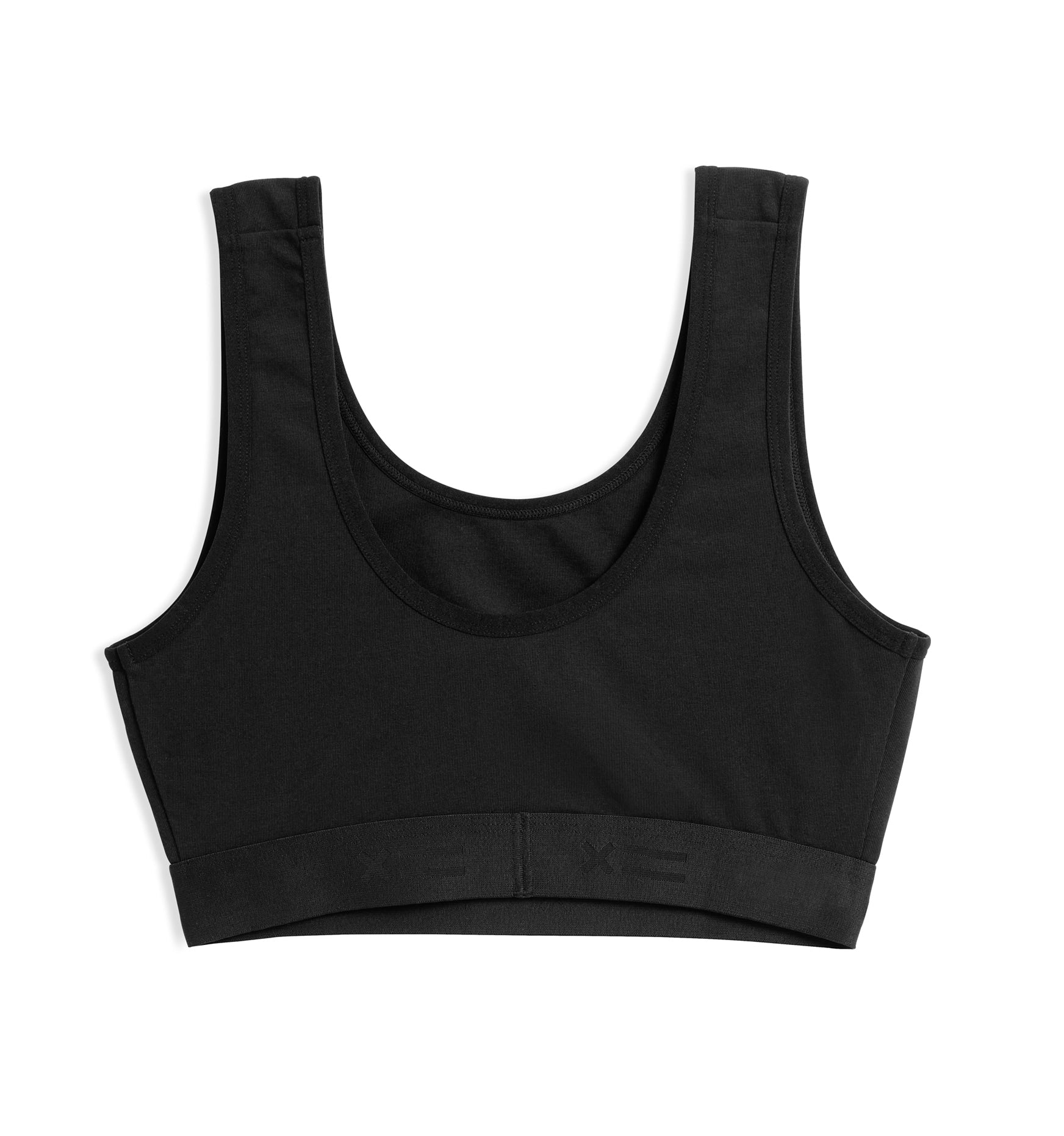 Exclusive: Essentials Soft Bra - X=Black -Bra-TomboyX